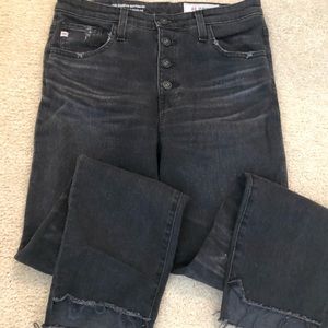 AG Isabelle Button-Up high rise straight crop